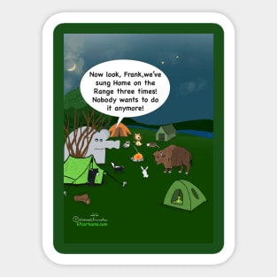 Enormously Funny Cartoons Campfire Songs Sticker